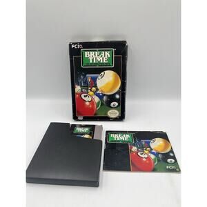 Break Time: The National Pool Tour (Nintendo, 1993) NES CIB COMPLETE